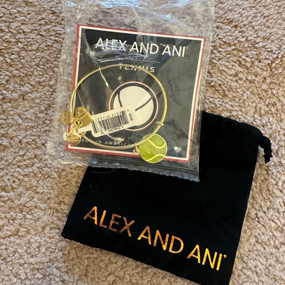 Alex and Ani Gold Bangle Bracelet- tennis